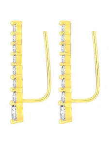 Peora Gold Plated Ear Cuff Earrings