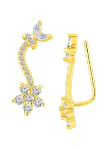 Peora Gold Plated Ear Cuff Earrings