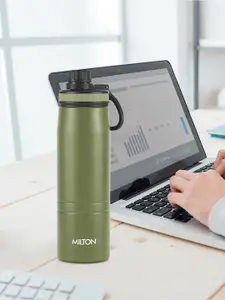 Milton Sparkle 600 Military Green Thermosteel Insulated Water Bottle 625 ml