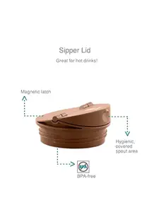 Vaya DRYNK Beige Stainless Steel BPA Free Water Bottle 350 ml