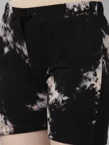 TWIN BIRDS Women Printed Pure Cotton Lounge Shorts