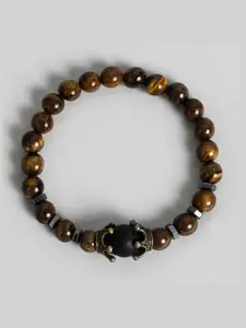 EL REGALO Men Wooden Elasticated Bracelet