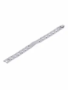 EL REGALO Men Silver-Plated Wraparound Bracelet