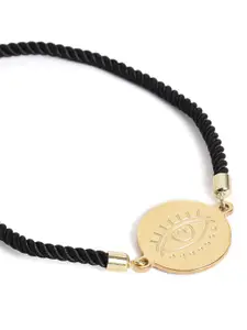 EL REGALO Men Gold Plated Stainless Steel Charm Bracelet