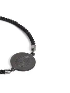 EL REGALO Men Rhodium-Plated Charm Bracelet