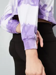 max Tie & Dyed Dyed Hooded Pure Cotton Front Open Sweatshirt