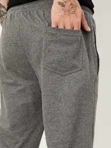 max Men Typography Printed Cotton Mid Rise Joggers