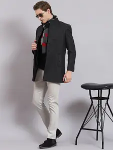 Monte Carlo Stand Collar Long Sleeves Overcoat