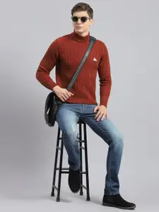 Monte Carlo Cable Knit High Neck Pullover