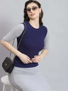 Monte Carlo Sleeveless Round Neck Woollen Pullover