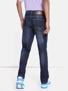 The Roadster Lifestyle Co. Men Slim Fit Low Distress Light Fade Stretchable Jeans