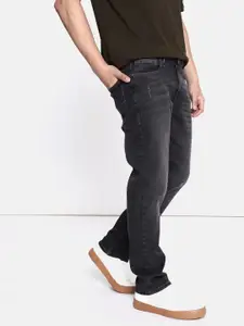 The Roadster Life Co. Men Mid Rise Mildly Distressed Light Fade Stretchable Jeans