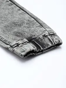 WROGN Men Mid Rise Jogger Heavy Fade Stretchable Jeans