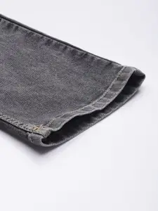 WROGN Men Straight Fit Light Fade Stretchable Mid-Rise Jeans