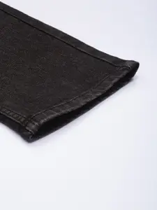 WROGN Men Mid Rise Straight Fit Heavy Fade Stretchable Jeans