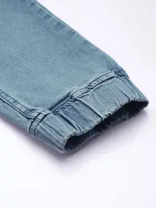 WROGN Men Jogger Mildly Distressed Heavy Fade Stretchable Jeans