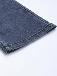 WROGN Men Slim Fit Low Distress Heavy Fade Stretchable Jeans