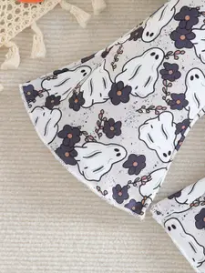 StyleCast Girls Black Printed T-shirt With Palazzos