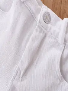 StyleCast Girls Green Printed Top With Shorts