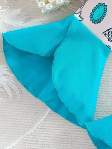 StyleCast Girls Blue Printed Top & Palazzos With Hairband