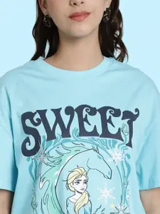 BAESD Pack Of 2 Printed Oversized Cotton T-shirts