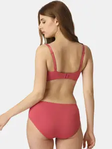 Soie Women Full Coverage Non Wired Bra & High Rise Brief Lingerie Set SET CB-134/1134