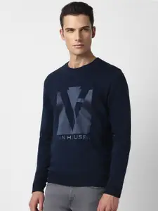 V Dot Graphic Printed Sweatshirt