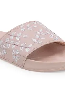 Red Tape Women Embroidered Ground Grip Sliders