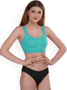 PIBU Pack Of 2 Cotton Bras With Briefs