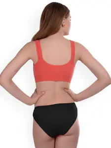 PIBU Pack Of 3 Cotton Bras With Briefs