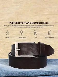 Provogue Men Textured Leather Belt