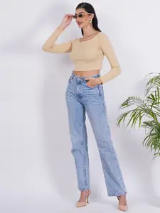 SIGHTBOMB Cotton Crop Fitted Top