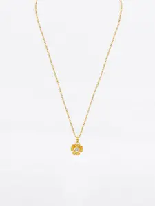 Ramdev Art Fashion Jwellery Gold-Plated Pendant With Chain