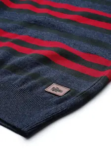 Roadster Men Striped Cotton Pullover
