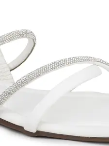 Inc 5 Embellished Strappy Open Toe Flats