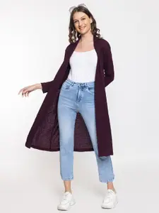 KEIKO Self Designed Acrylic Longline Open Front Shrug