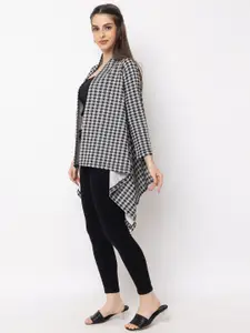 KEIKO Printed Acrylic Open Front Shrug