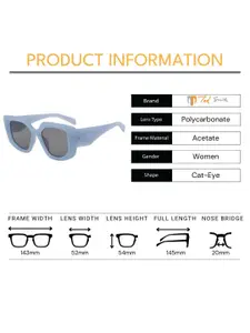 Ted Smith Women Cateye Sunglasses With UV Protected Lens