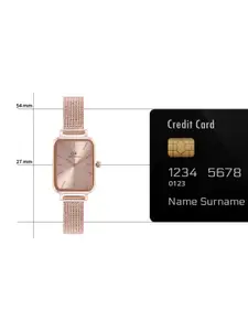 Daniel Wellington Women Quadro Unitone Bracelet Style Straps Analogue Watch DW00100484K