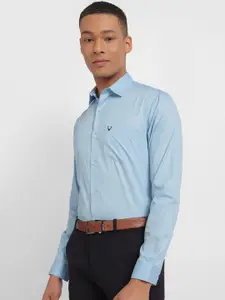 Allen Solly Slim Fit Micro Dity Printed Pure Cotton Formal Shirt