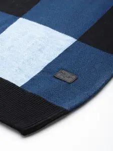 Roadster Men Checked Acrylic Pullover Sweater