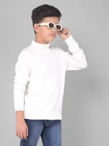 Crimsoune Club Boys Turtle Neck Long Sleeves Pure Cotton Pullover