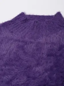 SHOWOFF High Neck Long Sleeves Acrylic Sweater