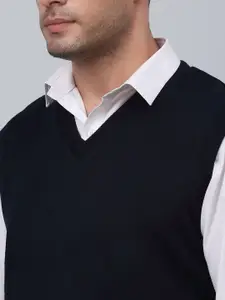 Cantabil V-Neck Reversible Acrylic Sweater Vest
