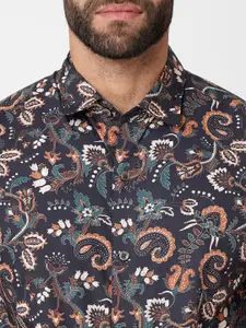 Blue Buddha Ethnic Motifs Printed Cotton Casual Shirt