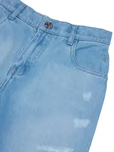 Gini and Jony Boys Mid-Rise Cotton Denim Shorts