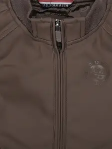 U.S. Polo Assn. Kids Boys Mock Collar Bomber Jacket