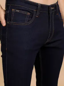 HIGHLANDER Men Blue Skinny Fit Mid Rise Clean Look Light Fade Stretchable Jeans