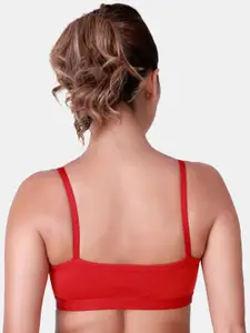 SKDREAMS Full Coverage Non Padded Seamless Cotton Workout Bra With All Day Comfort