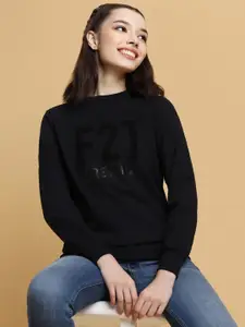 FOREVER 21 Typography Printed Pullover Sweatshirt